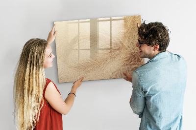 Dry erase magnetic board Abstract leaves