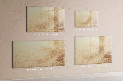 Dry erase magnetic board Abstract leaves
