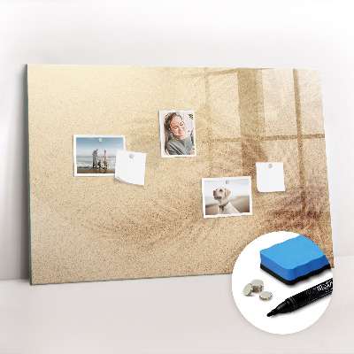 Dry erase magnetic board Abstract leaves