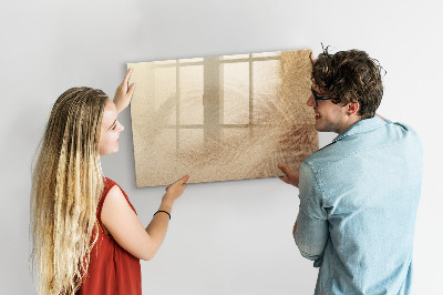 Dry erase magnetic board Abstract leaves
