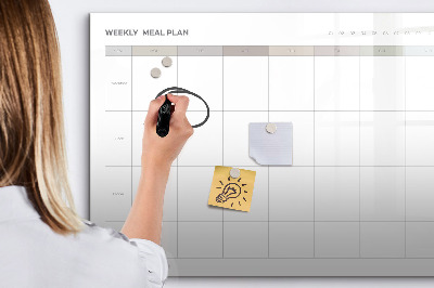 Magnetic dry erase board Minimalist menu