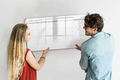 Magnetic dry erase board Minimalist menu
