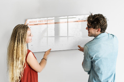 Magnetic dry erase board Weekly meal planner