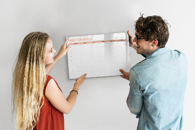 Magnetic board for drawing Weekly meal planner