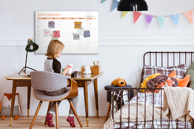 Magnetic dry erase board Weekly meal planner