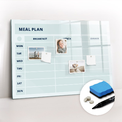 Magnetic dry erase board Pastel menu