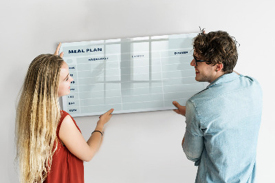 Magnetic dry erase board Pastel menu