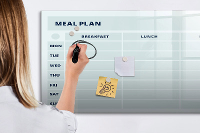Magnetic dry erase board Pastel menu