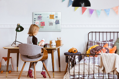 Magnetic dry erase board Pastel menu