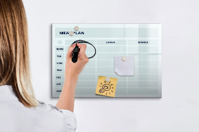 Magnetic dry erase board Pastel menu