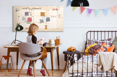 Magnetic dry erase board Weekly planner