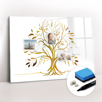 Magnetic dry erase board Golden tree
