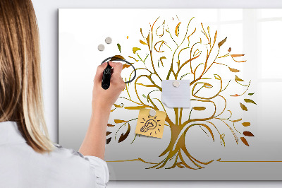 Magnetic dry erase board Golden tree