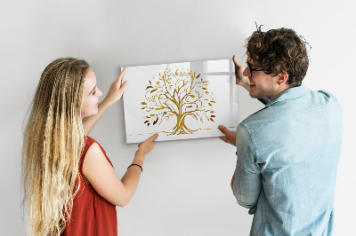 Magnetic dry erase board Golden tree