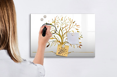 Magnetic dry erase board Golden tree