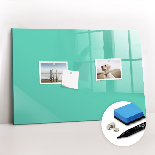 Magnetic board for drawing Turquoise color