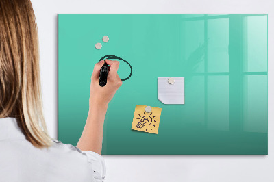 Magnetic dry erase board Turquoise color