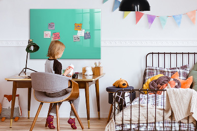 Magnetic board for drawing Turquoise color