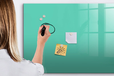 Magnetic dry erase board Turquoise color
