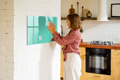 Magnetic dry erase board Turquoise color