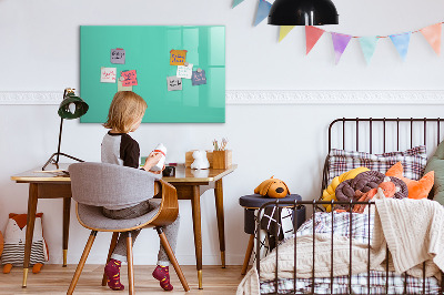 Magnetic dry erase board Turquoise color
