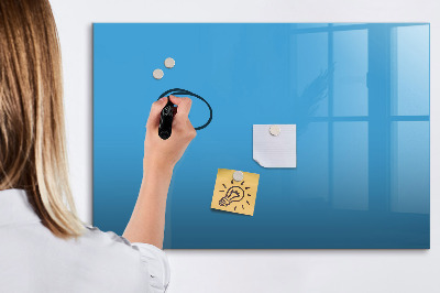 Dry erase magnetic board Blue color