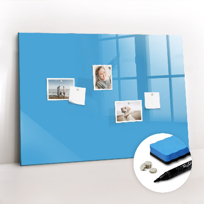 Dry erase magnetic board Blue color