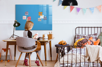 Dry erase magnetic board Blue color