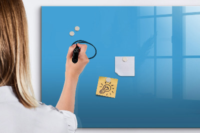 Dry erase magnetic board Blue color