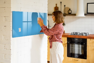Dry erase magnetic board Blue color