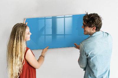 Dry erase magnetic board Blue color
