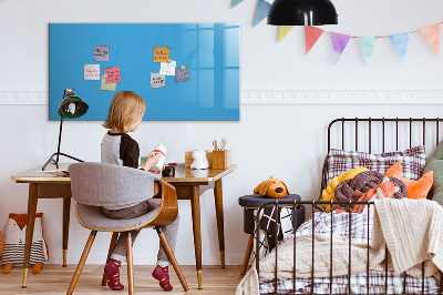 Dry erase magnetic board Blue color