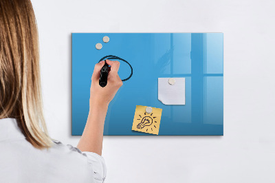 Dry erase magnetic board Blue color