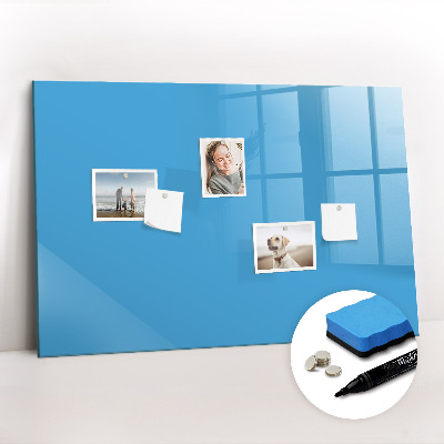 Dry erase magnetic board Blue color