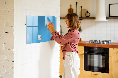 Dry erase magnetic board Blue color
