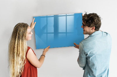 Dry erase magnetic board Blue color