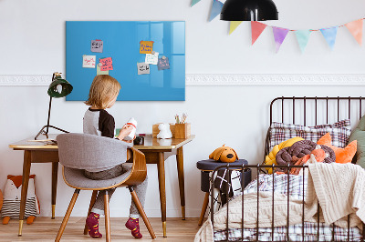 Dry erase magnetic board Blue color