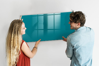 Magnetic board with marker Sea color