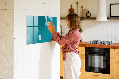 Magnetic board with marker Sea color