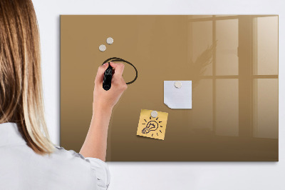 Magnetic board for writing Dark beige color