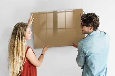 Dry erase magnetic board Dark beige color