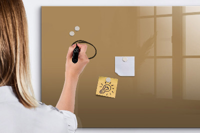 Magnetic board for writing Dark beige color