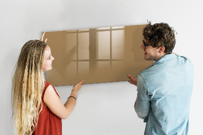Dry erase magnetic board Dark beige color