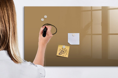 Dry erase magnetic board Dark beige color
