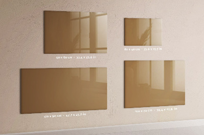 Magnetic board for writing Dark beige color