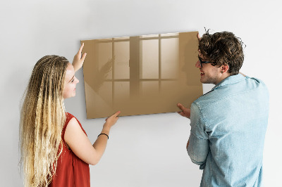 Dry erase magnetic board Dark beige color