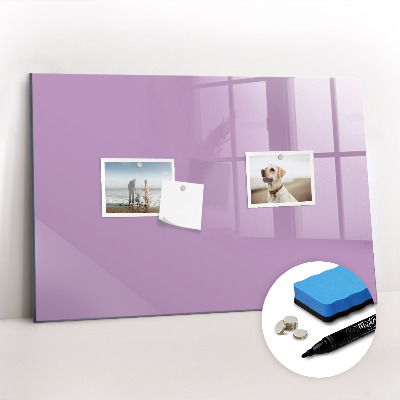 Magnetic dry erase board Lilac color
