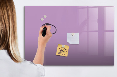 Magnetic dry erase board Lilac color