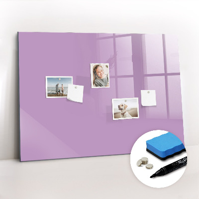 Magnetic dry erase board Lilac color