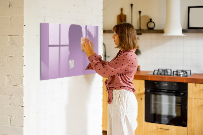 Magnetic dry erase board Lilac color